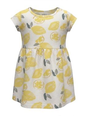 Carter's Yellow Lemon Print Sleeveless Dress